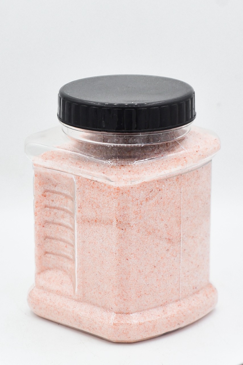 Fine Pink Salt Hexagonal Jar
