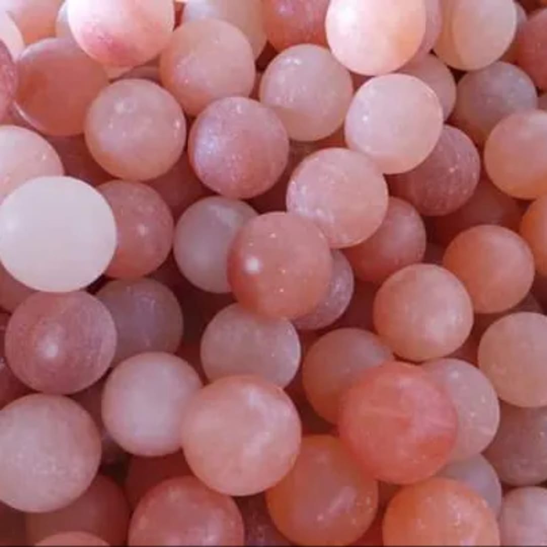 Pink Salt Sphere Beads