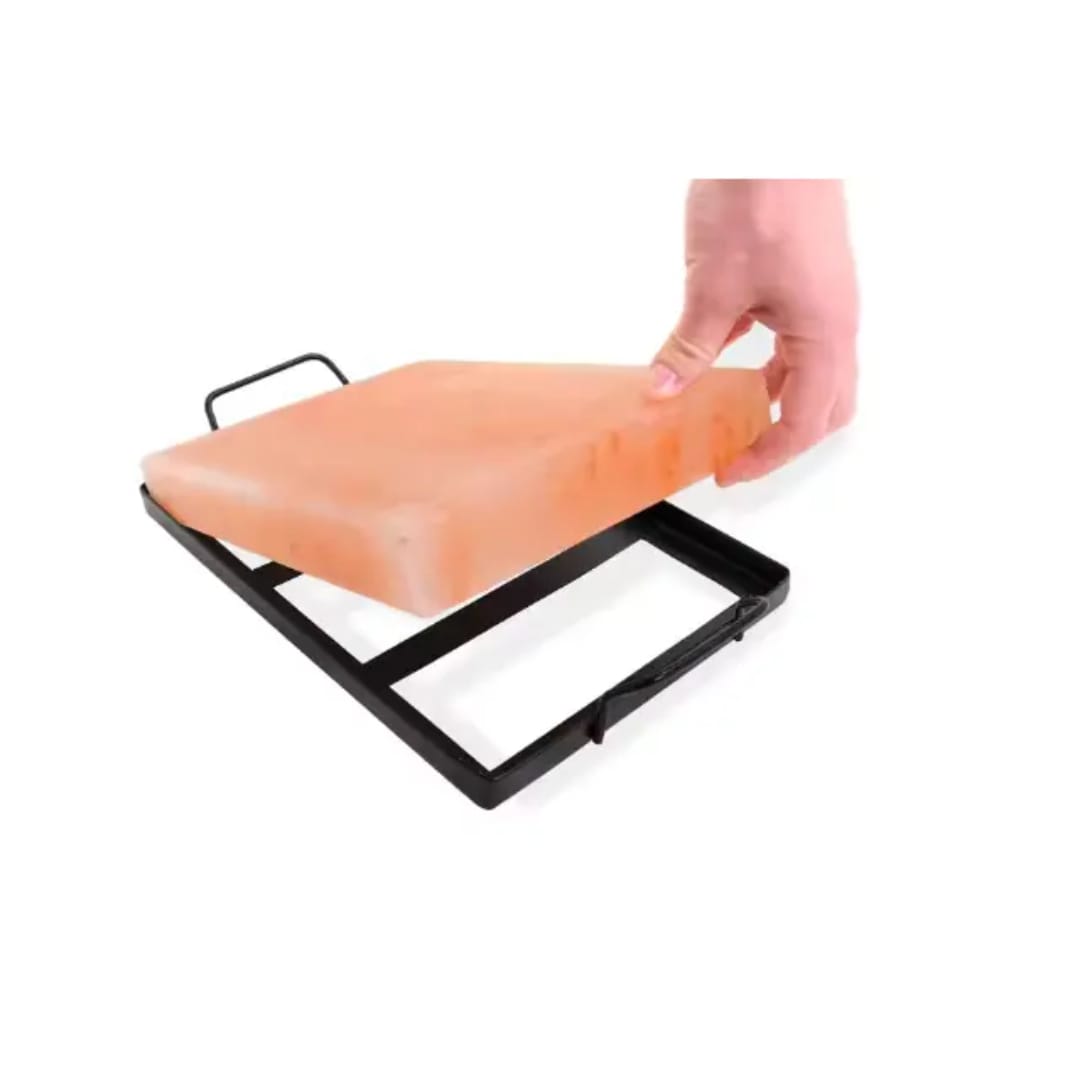 Salt Cooking Block with Frame Holder